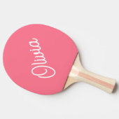 Raquette De Ping Pong Monogramme script, rose vif (Côté)