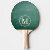 Raquette De Ping Pong Monogramme sur un tableau vert (Devant)
