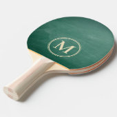 Raquette De Ping Pong Monogramme sur un tableau vert (Devant Angle)