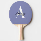 Raquette De Ping Pong Monogramme tendance avec superposition de nom de s (Devant)