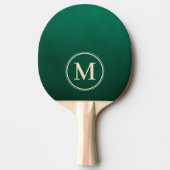 Raquette De Ping Pong Monogramme Vert Émeraude (Devant)