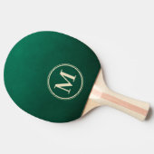 Raquette De Ping Pong Monogramme Vert Émeraude (Côté)