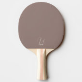 Raquette de ping pong monogrammée marron cacao (Dos)