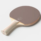 Raquette de ping pong monogrammée marron cacao (Devant Angle)