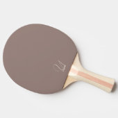 Raquette de ping pong monogrammée marron cacao (Côté)