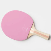 Raquette de Ping Pong Monogrammée Rose Pâle (Côté)