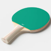 Raquette de ping pong monogrammée vert clair (Devant Angle)