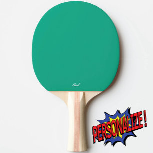 Raquette de ping pong monogrammée vert clair