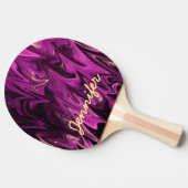 Raquette De Ping Pong Monographie de motif de goth pourpre (Côté)