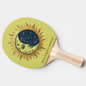 Raquette De Ping Pong Moon, Sun and Stars, Celestial Universe Symbol (Côté)