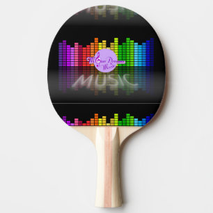 Raquette De Ping Pong MoonDreams Music Equalizer Ping Pong Paddle