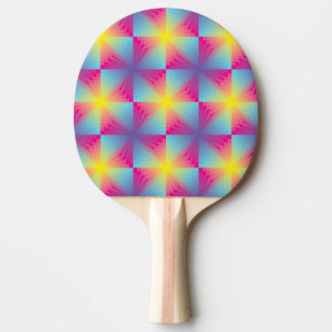 Raquette De Ping Pong Mosaïque carrée abstraite de vecteur