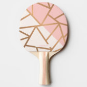 Raquette De Ping Pong Mosaïque d'or rose (Dos)