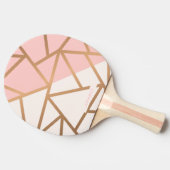 Raquette De Ping Pong Mosaïque d'or rose (Côté)