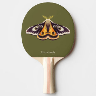 Raquette De Ping Pong Moth Insect Art Goblincore Saturnia Witchy Green
