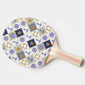 Raquette De Ping Pong Motif 2 de thème de mer (Côté)
