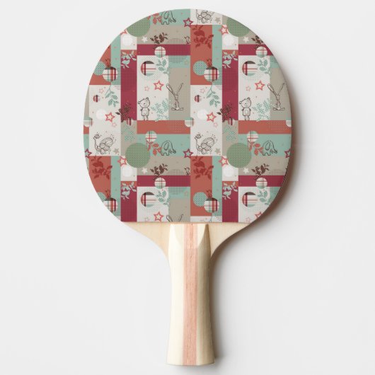 Raquette De Ping Pong Motif 2 d'édredon de bébé (Devant)