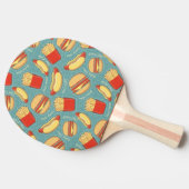 Raquette De Ping Pong Motif 3 d'aliments de préparation rapide (Côté)