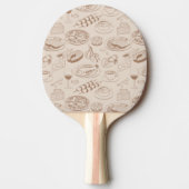 Raquette De Ping Pong Motif 3 de nourriture (Devant)