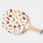Raquette De Ping Pong Motif 3 de nourriture (Côté)