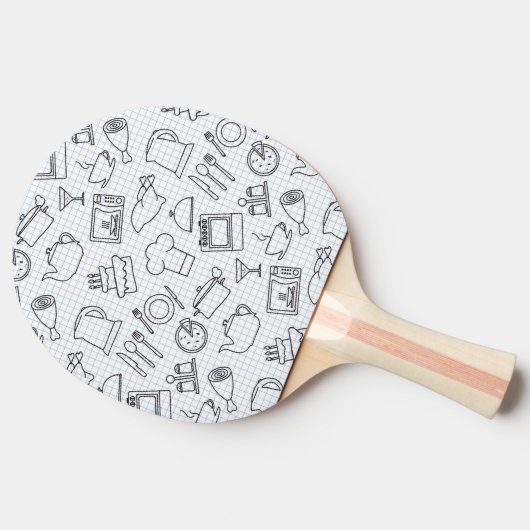 Raquette De Ping Pong Motif 4 de cuisine (Côté)