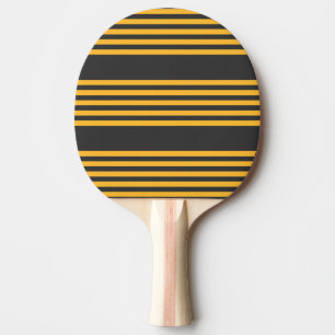 Raquette De Ping Pong Motif à cinq bandes Sunny jaune et charbon de bois
