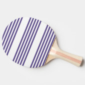 Raquette De Ping Pong Motif à cinq bandes Ultra violet et blanc (Côté)