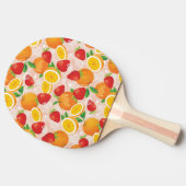 Raquette De Ping Pong Motif abstrait avec la fraise (Côté)