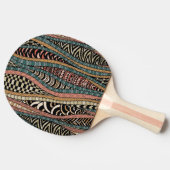 Raquette De Ping Pong Motif abstrait dans le style ethnique (Côté)