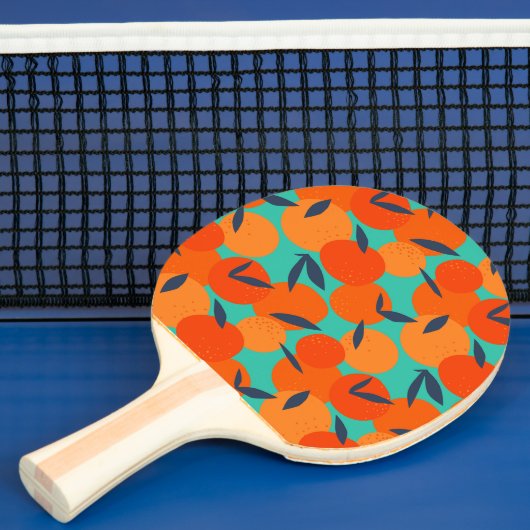 Raquette De Ping Pong Motif Abstrait de fruits orange (Insitu)