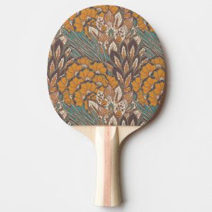 Raquette De Ping Pong Motif abstrait de plume de paon