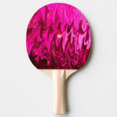 Raquette De Ping Pong Motif abstrait rose (Devant)