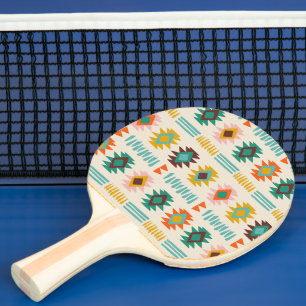 Raquette De Ping Pong Motif amérindien Navajo