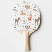 Raquette De Ping Pong Motif animal de bois mou (Devant)