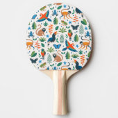 Raquette De Ping Pong Motif animal de la forêt tropicale (Devant)