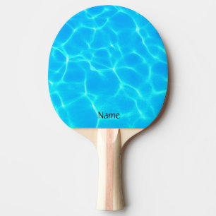 Raquette De Ping Pong Motif Aqua Avec Réflexion Vagues