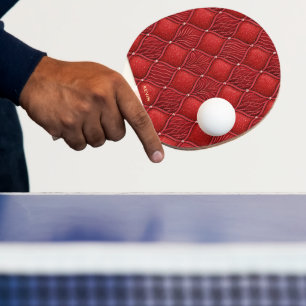 Raquette De Ping Pong Motif Art Déco Glamour Rouge
