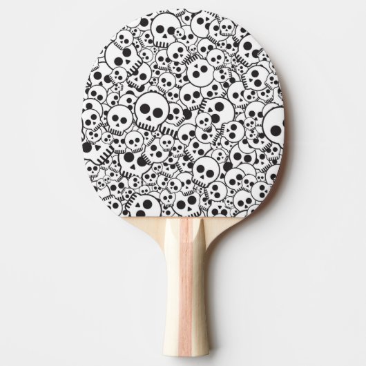 Raquette De Ping Pong Motif avec des crânes (Devant)