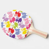 Raquette De Ping Pong motif avec des lapins de Pâques (Côté)