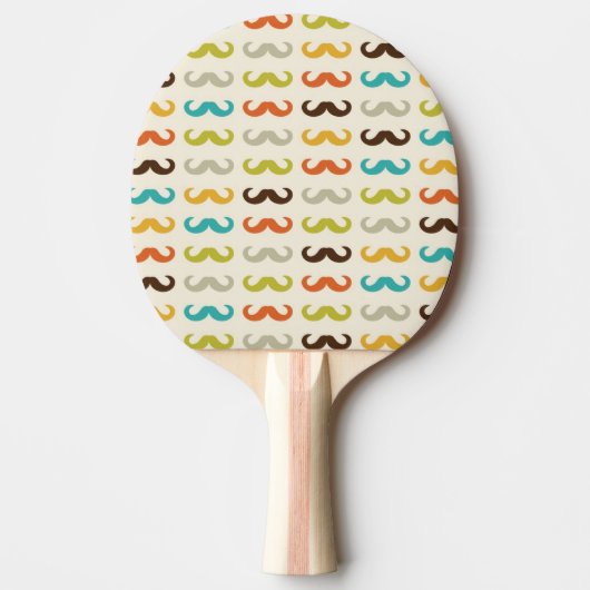 Raquette De Ping Pong Motif avec la moustache (Devant)