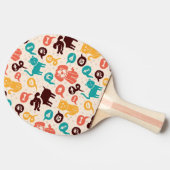 Raquette De Ping Pong Motif avec les chats et les chiens drôles (Côté)