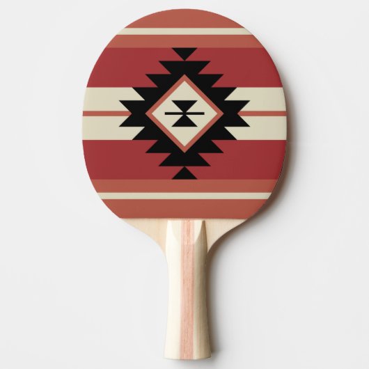 Raquette De Ping Pong Motif Aztec (Devant)