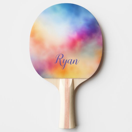 Raquette De Ping Pong Motif batik coloré (Devant)