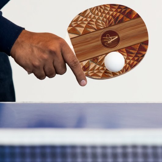 Raquette De Ping Pong Motif bois (Insitu)