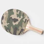 Raquette De Ping Pong Motif Camo Vert (Côté)