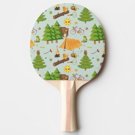 Raquette De Ping Pong Motif campant (Devant)