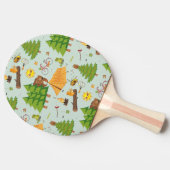 Raquette De Ping Pong Motif campant (Côté)