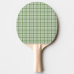 Raquette De Ping Pong Motif carreaux vert blanc