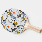 Raquette De Ping Pong Motif chien mignon Doodle (Côté)