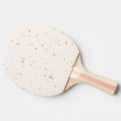 Raquette De Ping Pong Motif Confetti Dots & Triangle (Côté)